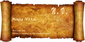 Nagy Vita névjegykártya