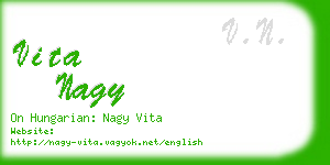 vita nagy business card